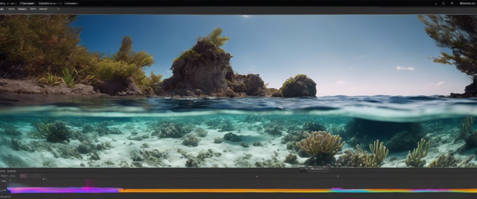 Color correction in editing software