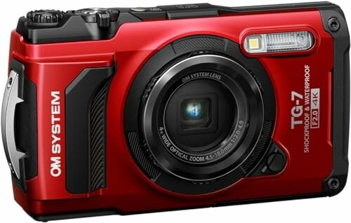 Red OM System TG-7 waterproof camera